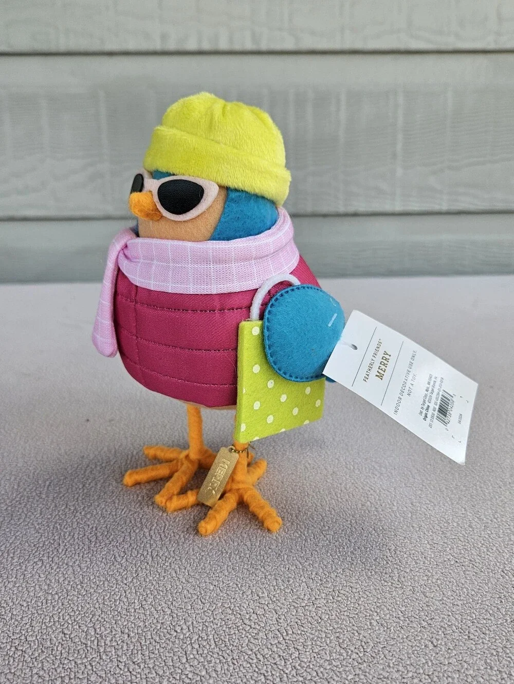 Target Wondershop Bird Christmas 2024 Featherly Friends Merry Puffer Coat Neon